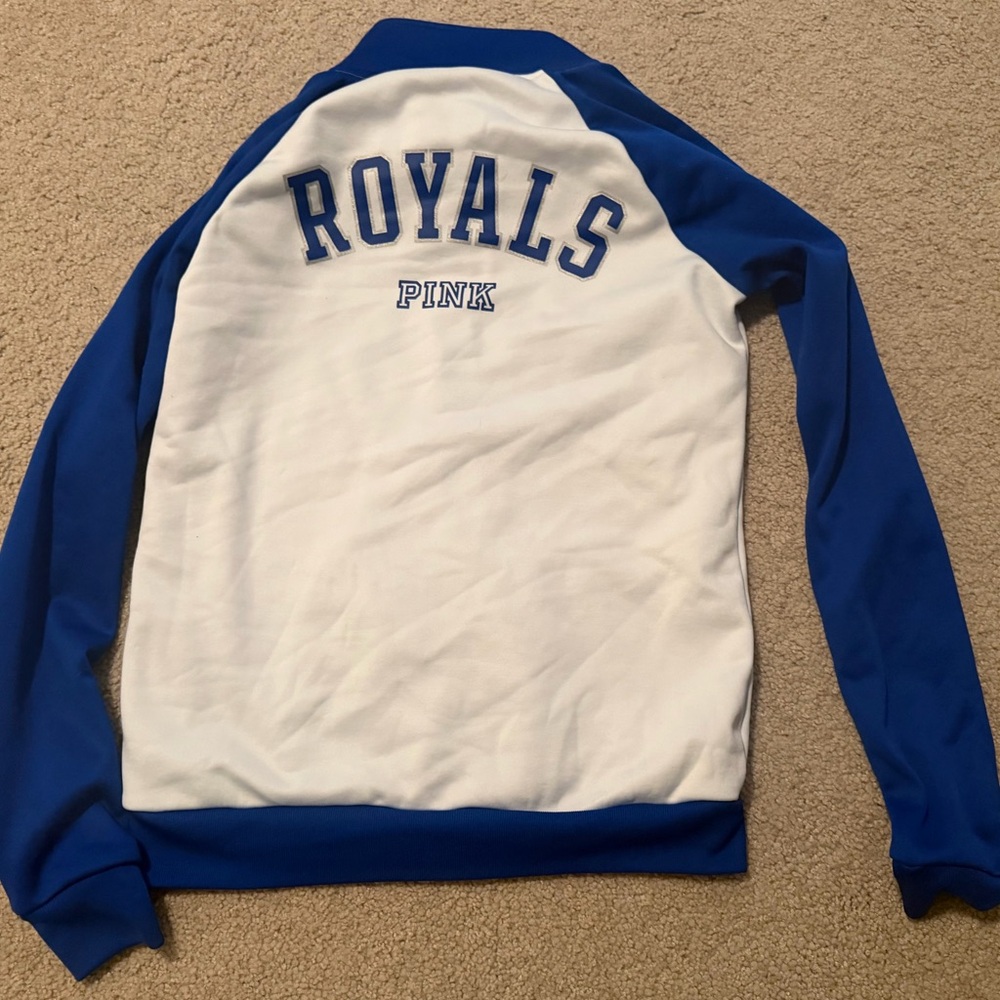 PINK Victoria's Secret Royal Blue & White Jacket